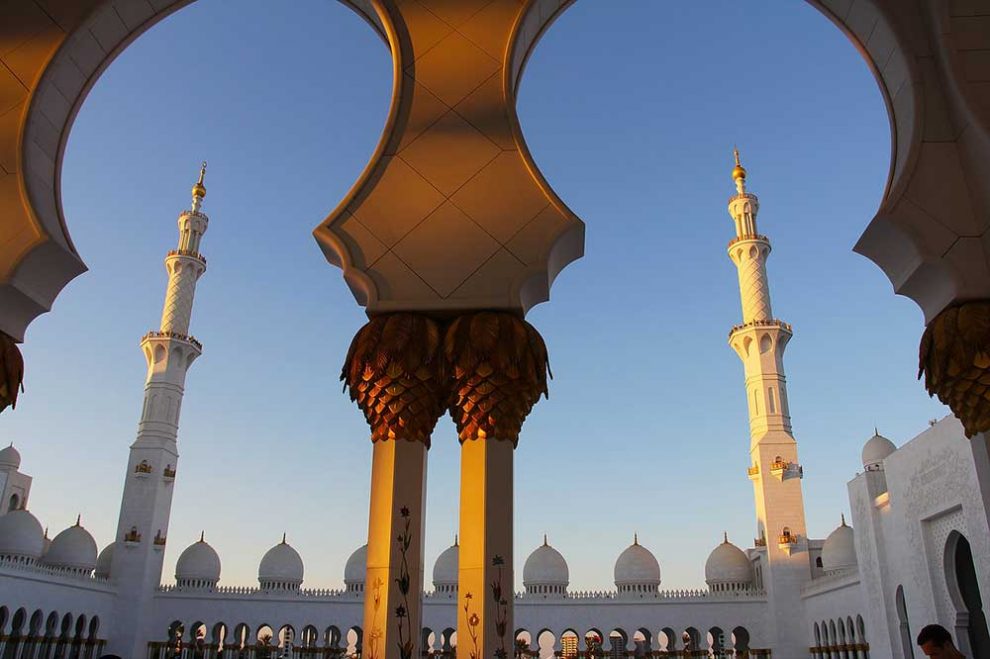 Arches de la mosquée du Prophète à Médine