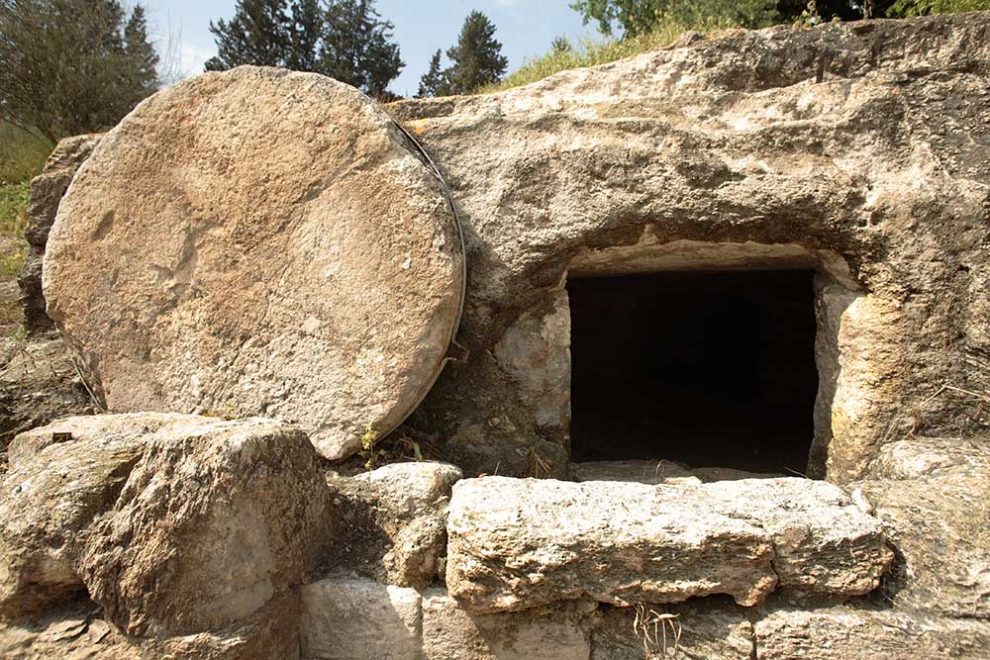 La tombe de Jésus.