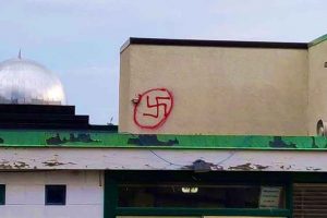 La mosquée d'Edmonton au Canada vandalisée.